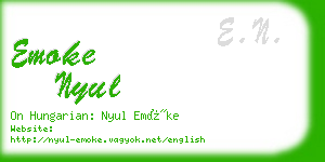 emoke nyul business card